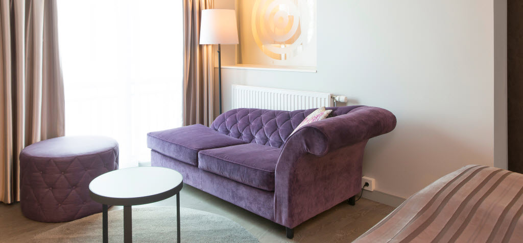 Sofaseng i Junior Suite, Scandic St. Olavs plass